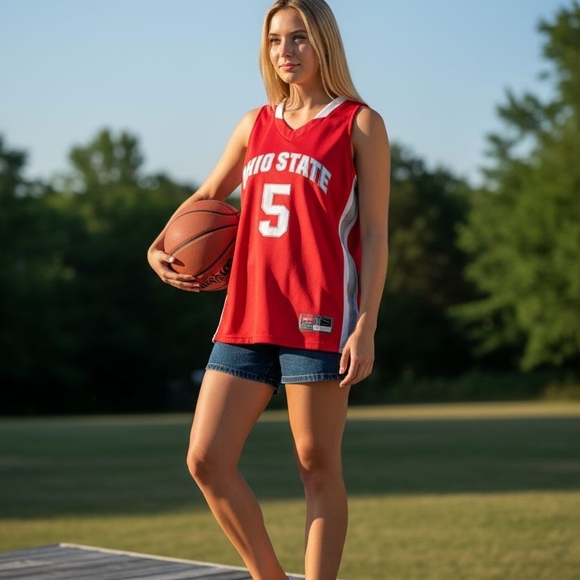 Tops - Ohio State Red Basketball Jersey